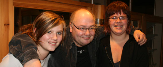CK og Sina var blant de som møtte Ingolf Karinen.